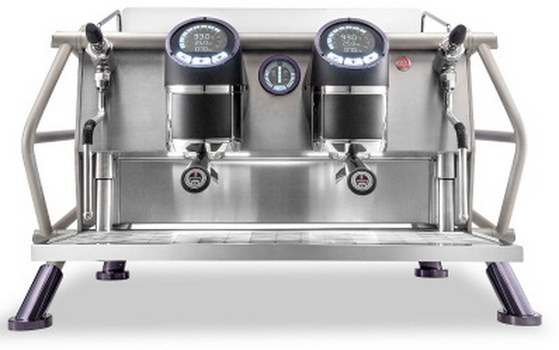 Кофемашина рожковая автоматическая Sanremo Café Racer Freedom 2 гр. стальная-голубая