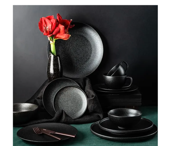 Тарелка KunstWerk Kunstwerk Black D 260 мм, H 20 мм с бортом артикул A21523Y101