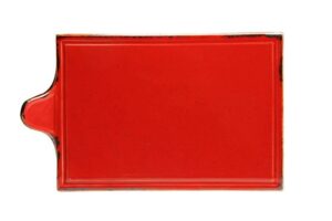 Блюдо для сыра 21*30 см красный Porland артикул 358134 красный