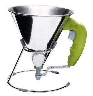 Воронка-дозатор De Buyer Kwik 800 мл, L 185 мм, B 150 мм, H 155 мм, D 120 мм (зеленая ручка) артикул 3353.20