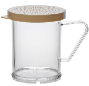 Банка для сыпучих продуктов MACO Jiwins JW-SK280D 280 мл, D 80 мм, H 100 мм (бежевая крышка с мелкими отверстиями) артикул 360273