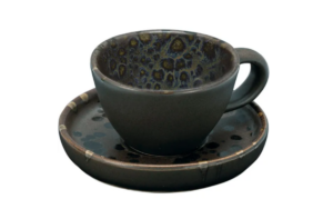 Кофейная пара Le CoQ Phobos 80 мл, D 100 мм, H 45 мм, черный артикул LPHO019NB150008