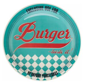 Тарелка для гамбургеров OXFORD голубая D 260 мм артикул M02D-6780