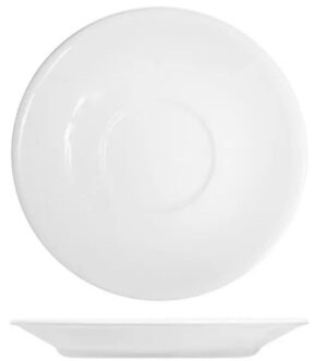 Блюдце KunstWerk Paula белое D 135 мм, H 18 мм артикул A0493