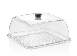 Крышка для подносов Gastroplast GF-18 280х280 мм, H 125 мм поликарбонат, прозрачный артикул 76836