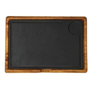 Доска для подачи LAVA 330х220 мм дерево с чугунной вставкой артикул LVHRC HP 2233 AS 258