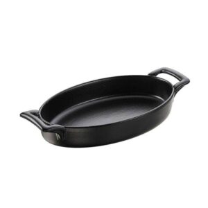 Блюдо REVOL Belle Cuisin L 200 мм, B 125 мм, H 35 мм, черное с ручками артикул 647579