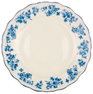 Тарелка KunstWerk Fiori D 230 мм, слоновая кость, синий артикул CT070F03540-XB/03015818