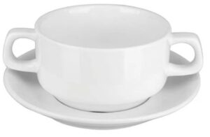 Бульонная пара KunstWerk Paula белая 300 мл, D 105 мм, H 60 мм артикул P6071615/9902202