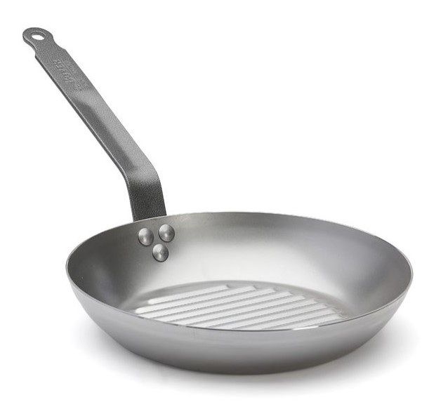 Сковорода-гриль De Buyer Carbone Plus 3,3 л, D 260 мм, H 43 мм артикул 5530.26