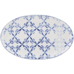 Блюдо Vista Alegre овальное; L 25, B 16см, фарфор; белый, синий артикул 21128419