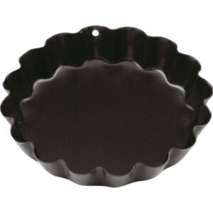Форма кондитерская Paderno D 70 мм, H 11 мм, рифленая, сталь, антиприг.покр., черный артикул 47723-07
