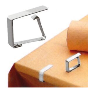 Набор зажимов для скатерти Paderno L 20 мм, B 20 мм, нерж. сталь, 4 шт артикул 42953-04