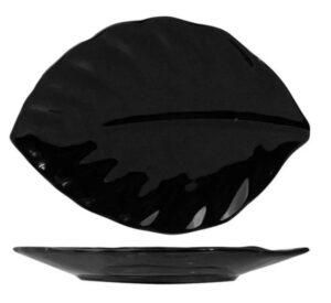 Блюдо для подачи KunstWerk Paula черное L 201 мм, B 146 мм, H 16 мм артикул A0770W13