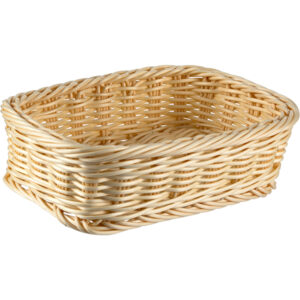 Корзина плетеная ProHotel 3053/B-01 220х150х70 мм, полиротанг, бежевый артикул 4080348