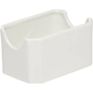 Сахарница Steelite Monaco White белая H 55 мм. L 103 мм. B 68 мм. артикул 9001 C389