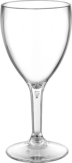 Бокал для вина Gastroplast Classique GC-42 255 мл, D 75 мм, H 165 мм поликарбонат, прозрачный артикул 77182