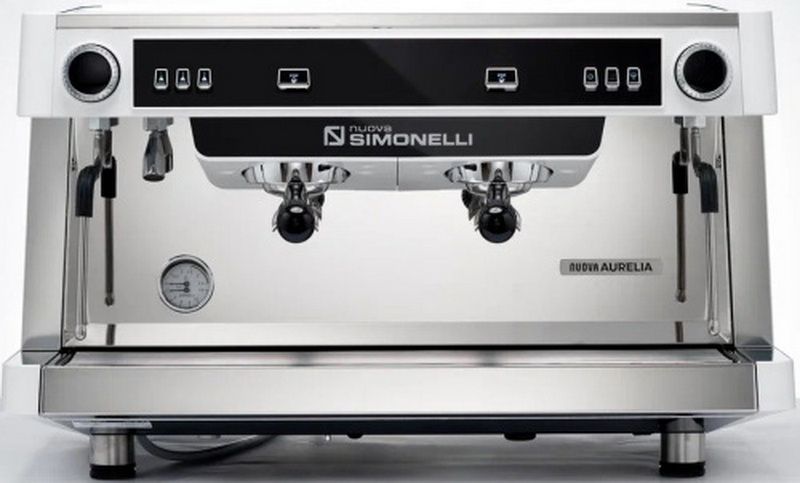 Кофемашина рожковая полуавтоматическая Nuova Simonelli NUOVA AURELIA SEM 2Gr S 220V white+high groups+Group Display+Double wall steam wand+Led