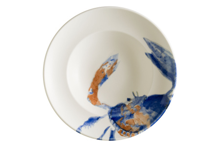 Тарелка глубокая Bonna Aquelis 450 мл, D 270 мм, H 56 мм, краб, форма Гурмэ артикул F-AECGRM27CK