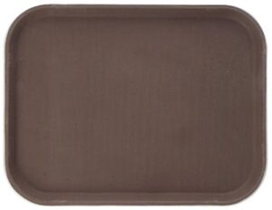 Поднос прорезиненный ProHotel 1014/ct/gf/brown 355х255 мм, фибергласс, коричневый артикул 4080623