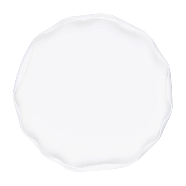 Тарелка Royal Charm Wave D 210 мм, H 15 мм, с бортом, фарфор, белый артикул 3015735 / ZH429-Y152/W