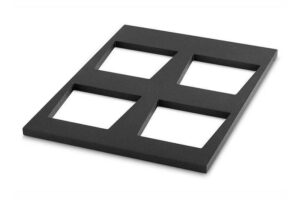 Подставка для салатников Pujadas CUBIC 904.937 (4 отдел., 500х375мм, h=1,5см, деревянная) артикул 904.937