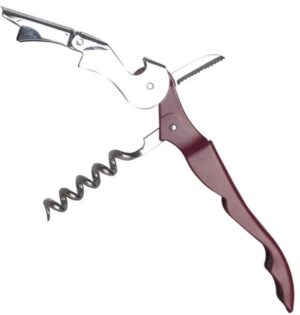 Нарзанник ProHotel HH749B L 120 мм, B 20 мм двухступенчатый, бордо, серебристый артикул 2060389