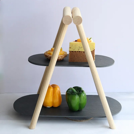 Этажерка 2-х ярусная MGprof 310х135/410х185 мм, H 370 мм артикул BA-015