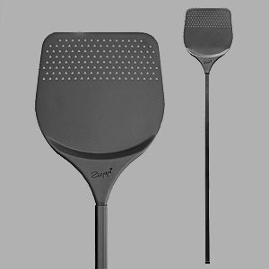 Лопата для пиццы ZIO PEPE, 330*300мм, L 1700, перфорированная с ребристой ручкой, алюминий