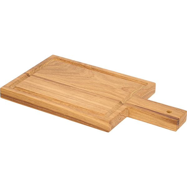 Доска для подачи с ручкой PPwood L 270/380 мм, B 200 мм, H 25 мм, дуб артикул Q206O-06N