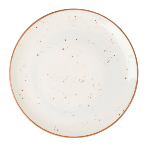 Тарелка KunstWerk Paris D 300 мм, белый,коричневый артикул ELG30DU