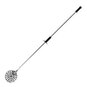 Лопата для пиццы ZIO PEPE, D 300мм, L 1700мм., перфорированная сталь нерж., абс-пластик, металлич., черный