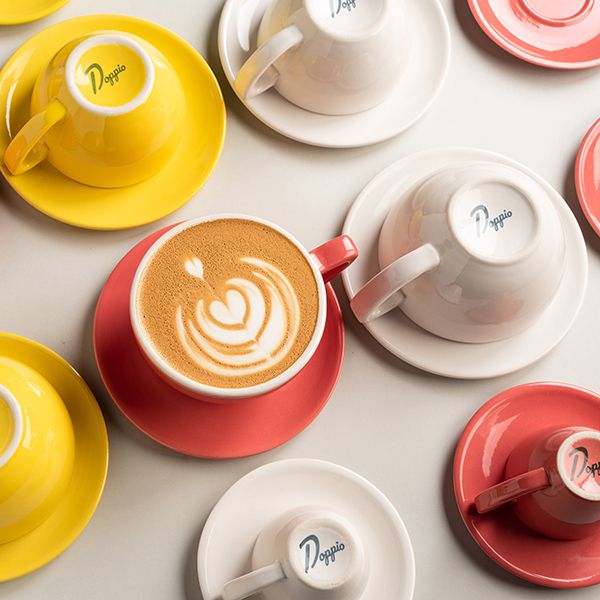 Чашка кофейная Doppio Пур-Амор фарфор 80мл D66/40, H55, L90мм, белый артикул 11.21.1/white