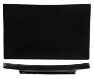 Блюдо для суши KunstWerk Paula черное L 330 мм, B 210 мм, H 28 мм артикул A2527W13