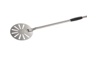 Лопата для пиццы Gi.Metal Alice IR-20F/150 D 200 мм, L 1690 мм, поворотная, перфорированная, ручка 1500 мм