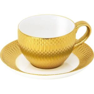 Кофейная пара Le CoQ Deras Gold 80 мл. D 115 мм. H 45 мм артикул LDER034OR150008