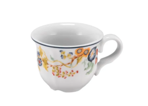 Чашка кофейная Le CoQ Florentius 100 мл, L 70 мм, B 90 мм, H 50 мм, белый, синий артикул LFLO032BL151010