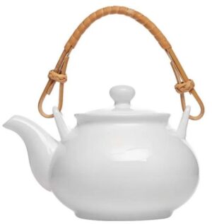 Чайник заварочный KunstWerk Paula белый 600 мл, L 153 мм, D 80 мм, H 95 мм артикул A0212/A4372