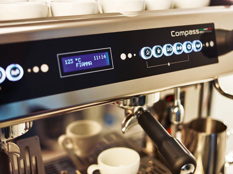Кофемашина рожковая автоматическая FIAMMA Compass 2 DB TC White (2 высокие группы, двойной бойлер)