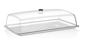 Крышка для подносов Gastroplast GF-11 GN1/1 530х325 мм, H 125 мм поликарбонат, прозрачный артикул 76826
