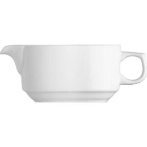 Соусник G.BENEDIKT Praha 100 мл, h48 мм, 130х60 мм фарфор белый артикул PRA3310