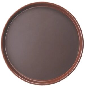 Поднос прорезиненный ProHotel 1400ct/p/brown D 355 мм, полипропилен, коричневый артикул 4080641