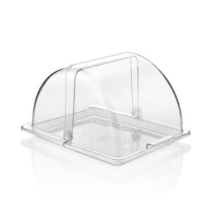 Поднос сервировочный Gastroplast GN 1/2 325х265 см, прозрачный, с крышкой Roll-Top артикул 79326