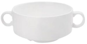 Бульонница KunstWerk Paula белая 300 мл, L 145 мм, D 110 мм, H 55 мм артикул A1730