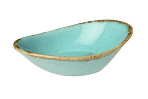 Соусник овальный Porland Seasons Turquoise 7х11 см артикул 808110 бирюзовый