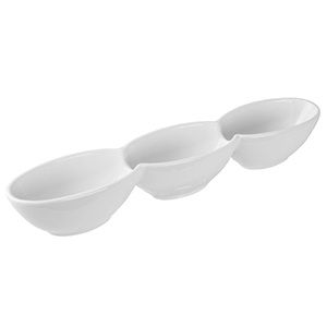 Менажница KunstWerk Paula белая L 300 мм, B 55 мм, H 45 мм артикул A5955