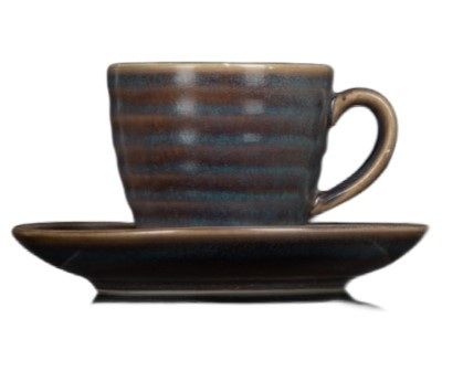 Кофейная пара Corone Terra сине-коричневая 90 мл артикул фк1518