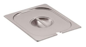 Крышка к гастроемкостям MACO E16CS GN 1/6 нерж.сталь, с ручкой и отверстием для ложки артикул 361248