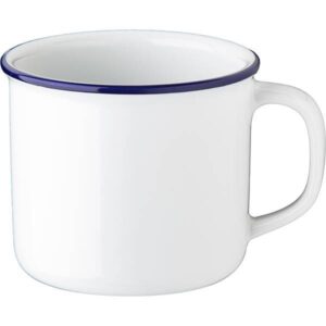 Кружка G.BENEDIKT Retro Kante Blau 350 мл с декором, фарфор белый, синий артикул REB0635.X9133