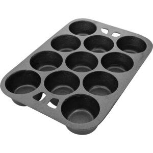 Форма кондитерская ProHotel Ember Cast 123021 11 ячеек D 63/48 мм, 280х200 мм, H 40 мм, чугун, черный артикул 4146937